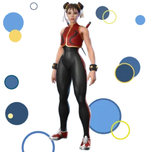 Fortnite Chun Li skin in action