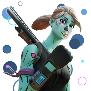 Fortnite character wearing the rare OG Ghoul Trooper skin with a vintage charm.