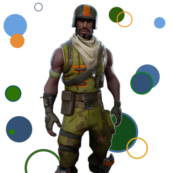 Aerial Assault Trooper Fortnite skin with military-inspired design