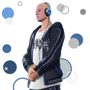 Eminem Skins Fortnite featuring iconic hoodie, beanie, and detailed tattoos.